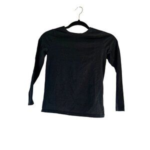 Cat & Jack Girls Long Sleeve Tee Top Black Size M 7-8
